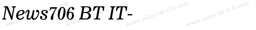 News706 BT IT字体转换